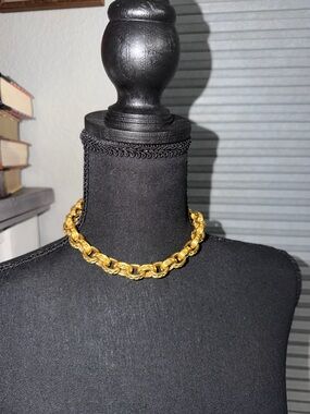 Vintage Gold Chunky Link Necklace